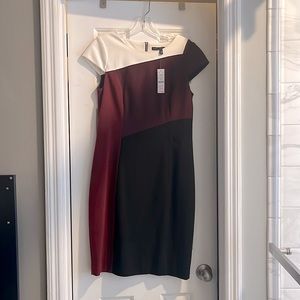 Black Whit Market Business Savvy Dress